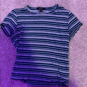 Green and white striped t shirt